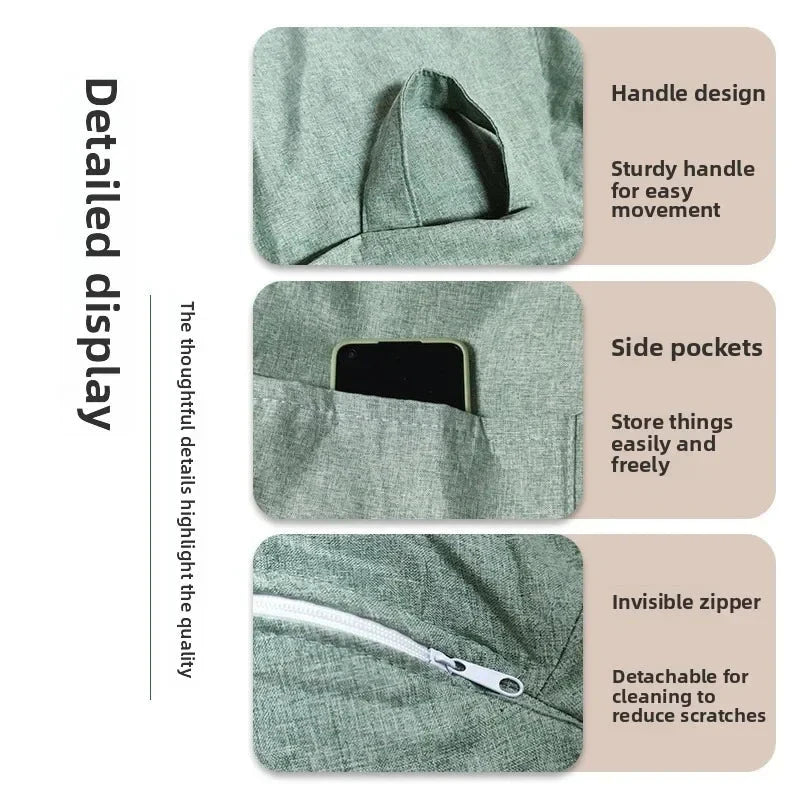 Cross-border Explosion Lazy Sofa Cover Without Filler Cloth Cover Tatami Only Water Drop Bean Bag Single Sofa Manwatstore