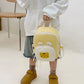Cute Korean Kindergarten Schoolbag Cartoon Bear Adjustable Backpack Canvas Travel Bag Kindergarten Manwatstore