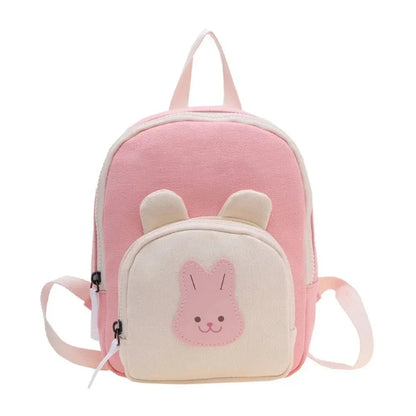 Cute Korean Kindergarten Schoolbag Cartoon Bear Adjustable Kids Backpack Canvas Kids Travel Bag Kindergarten Manwatstore