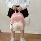 Cute Korean Kindergarten Schoolbag Cartoon Bear Adjustable Kids Backpack Canvas Kids Travel Bag Kindergarten Manwatstore