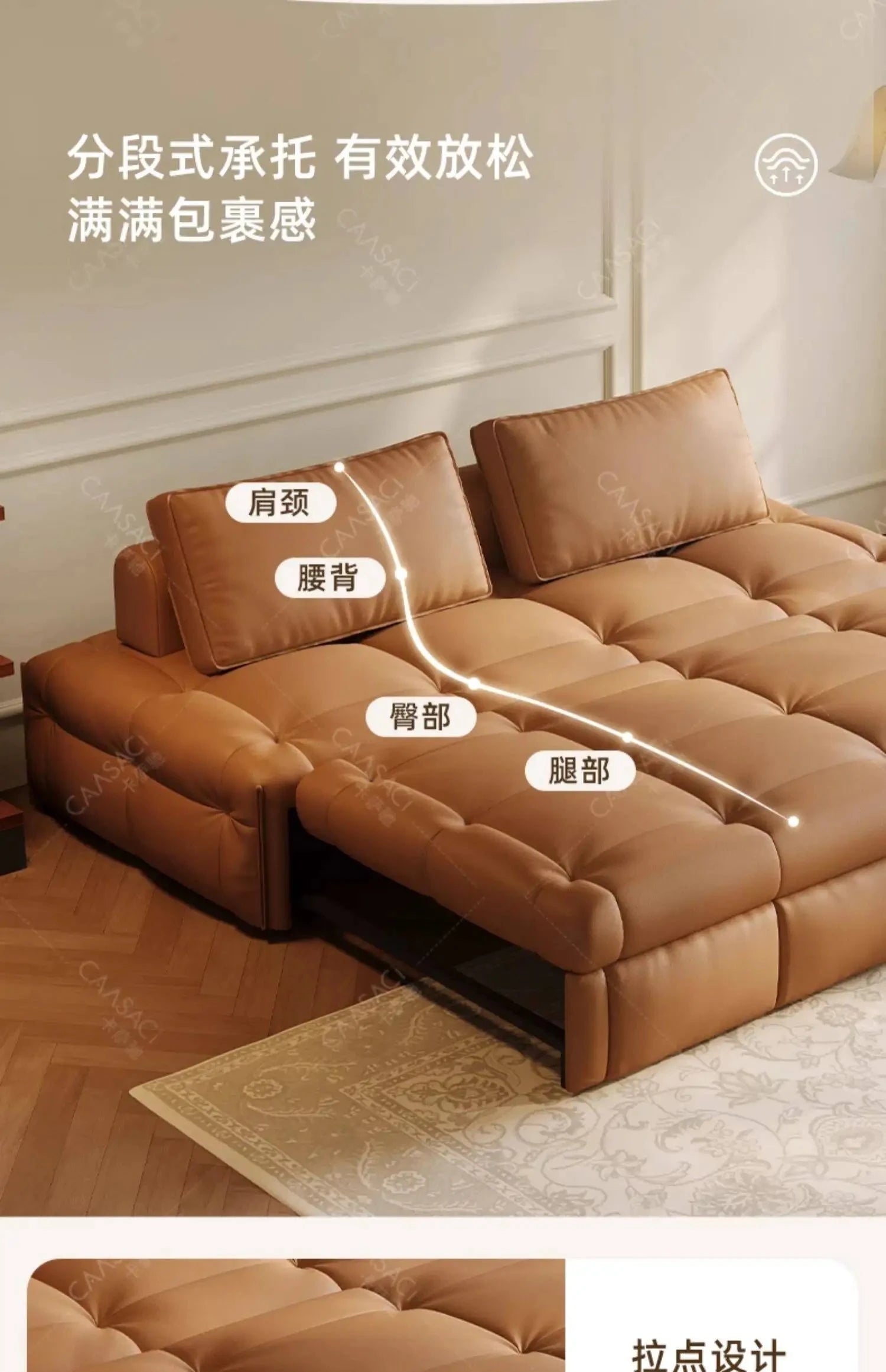 Deluxe Lawrence Double Sofa – Multifunctional Convertible Sofa Bed Manwatstore