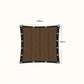 Durable Brown Protection Canopy - Outdoor Sun Shade Net - Multiple Sizes Available for Travel, Picnics, and Pools Manwatstore