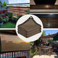 Durable Brown Protection Canopy - Outdoor Sun Shade Net - Multiple Sizes Available for Travel, Picnics, and Pools Manwatstore