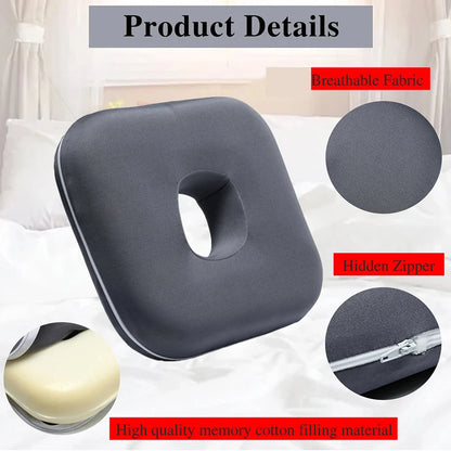 Ear Piercing Pillow for Side Sleepers – CNH &amp; Ear Pain Relief with Ear Hole Design Memory Foam Medicted Pillows Manwatstore