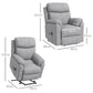 EaseRise Electric Power Lift Chair with Remote Control – Grey Manwatstore