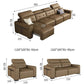 Electric Convertible Leather Sofa Bed with Adjustable Headrest Manwatstore