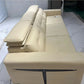 Electric Convertible Leather Sofa Bed with Adjustable Headrest Manwatstore