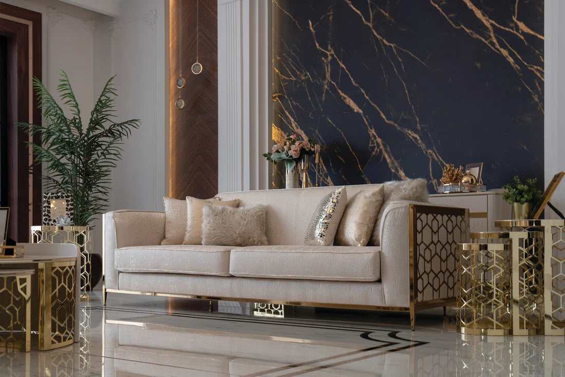 Elegant Cream Flamingo Luxury Sofa Set - Timeless Design for Inviting Living Rooms Sofa For Living Room Manwatstore