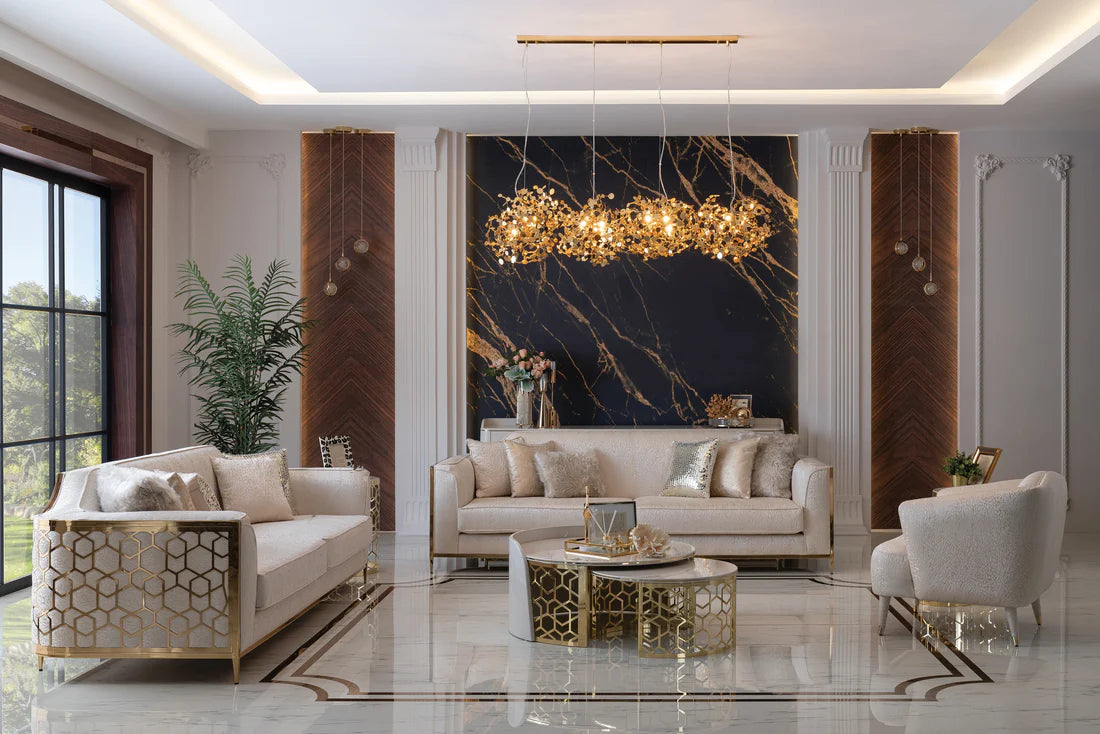 Elegant Cream Flamingo Luxury Sofa Set - Timeless Design for Inviting Living Rooms Sofa For Living Room Manwatstore