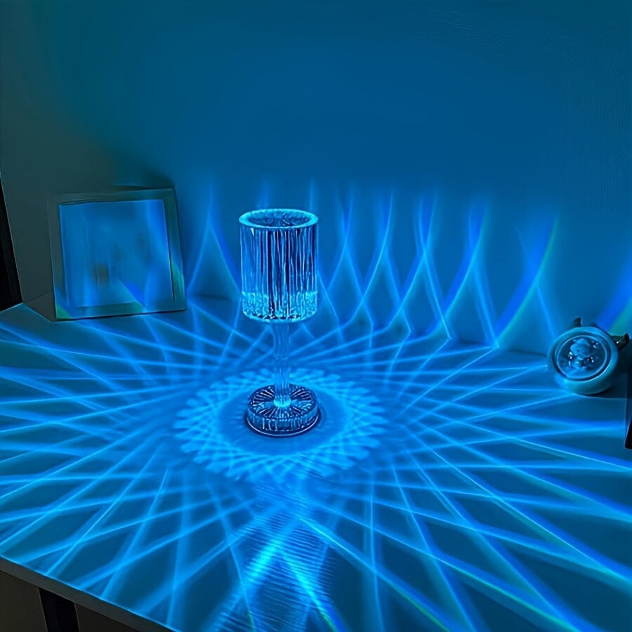 [Elegant Crystal Table Lamp] Warm LED Bedside Night Light - Elegant USB Rechargeable Crystal Table Lamp with Touch Control, 500mAh Battery - Perfect for Home Decor, Bedside, Bar, Restaurant Ambiance, Ideal Christmas Gift Manwatstore