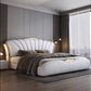 Elegant King Size Double Bed House Modern Luxury Leather Comferter Bed Villa Wedding Camas Matrimonial Furniture Home Beds & Bed Frames Manwatstore