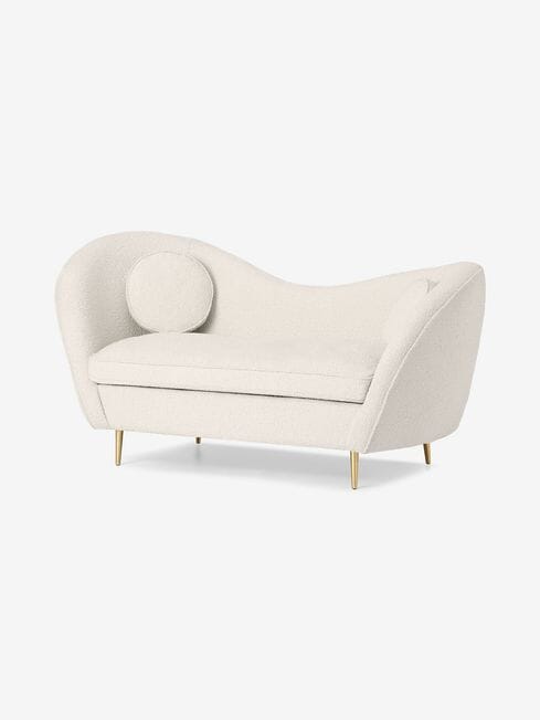 Elegant Kooper 2-Seater Sofa with Velvet Upholstery and Brass Legs Sofa For Living Room Manwatstore