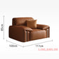 EliteLounge Electric Leather Sofa Bed with Adjustable Seating & Chaise Manwatstore