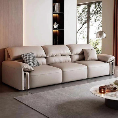 EliteLounge Electric Leather Sofa Bed with Adjustable Seating &amp; Chaise Manwatstore