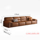 EliteLounge Electric Leather Sofa Bed with Adjustable Seating & Chaise Manwatstore