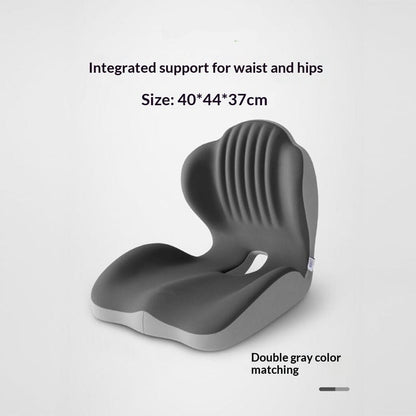 Ergonomic Lumbar Support Seat Cushion - Posture Correcting Memory Foam Chair Pad for Students Office Home Use 0 Manwatstore