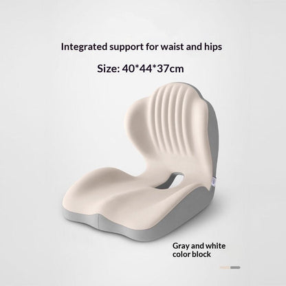 Ergonomic Lumbar Support Seat Cushion - Posture Correcting Memory Foam Chair Pad for Students Office Home Use 0 Manwatstore