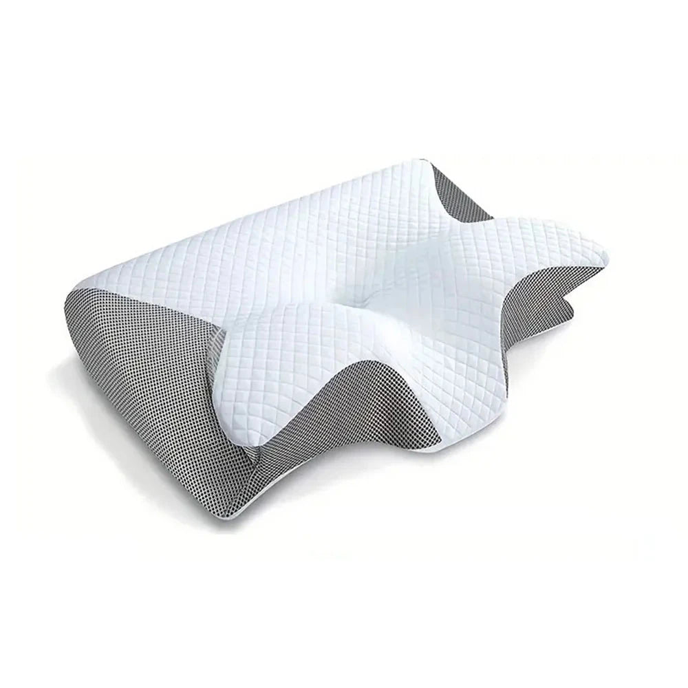 Ergonomic Memory Foam Cervical Pillow – 2-in-1 Contour Design for Neck Pain Relief Memory Foam Medicted Pillows Manwatstore