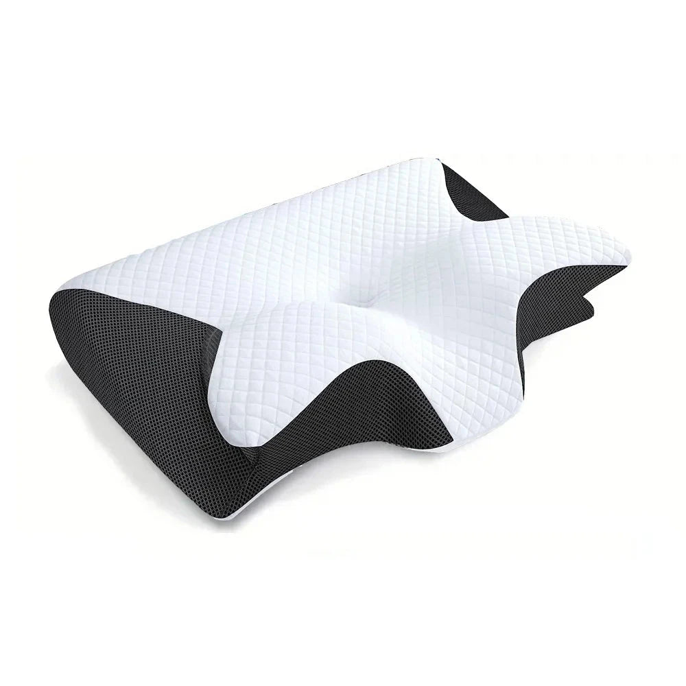 Ergonomic Memory Foam Cervical Pillow – 2-in-1 Contour Design for Neck Pain Relief Memory Foam Medicted Pillows Manwatstore
