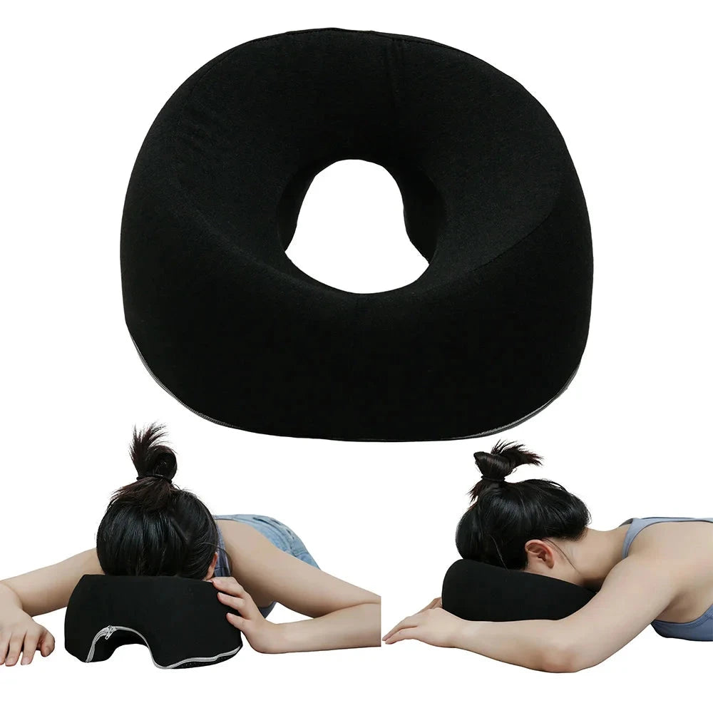 Ergonomic Memory Foam Face Rest Pillow – Breathable Head & Body Support for Spa and Home Memory Foam Medicted Pillows Manwatstore