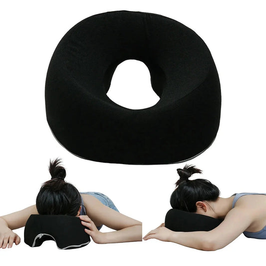 Ergonomic Memory Foam Face Rest Pillow – Breathable Head & Body Support for Spa and Home Memory Foam Medicted Pillows Manwatstore