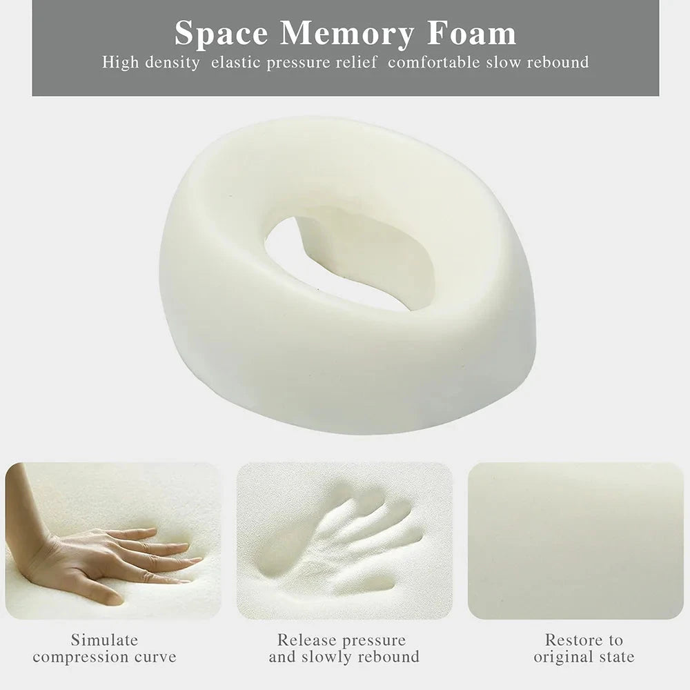 Ergonomic Memory Foam Face Rest Pillow – Breathable Head & Body Support for Spa and Home Memory Foam Medicted Pillows Manwatstore