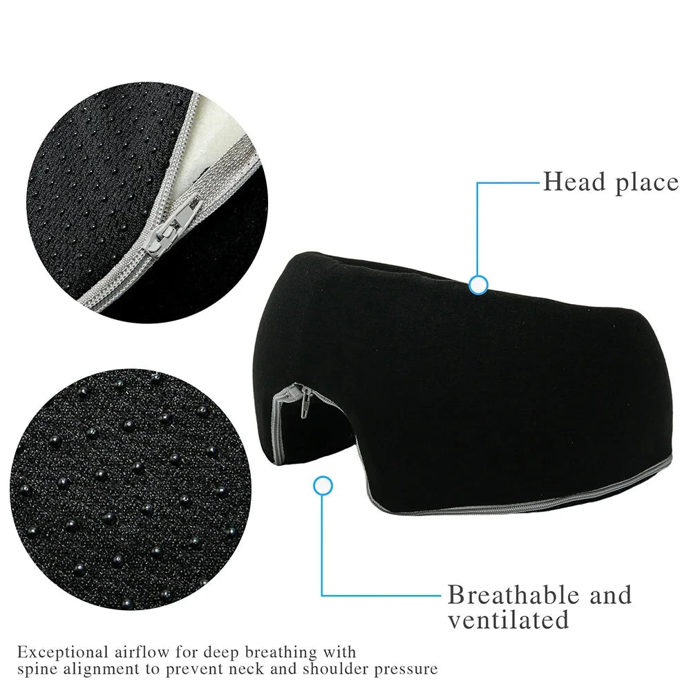 Ergonomic Memory Foam Face Rest Pillow – Breathable Head & Body Support for Spa and Home Memory Foam Medicted Pillows Manwatstore