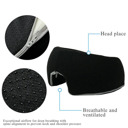 Ergonomic Memory Foam Face Rest Pillow – Breathable Head &amp; Body Support for Spa and Home Memory Foam Medicted Pillows Manwatstore