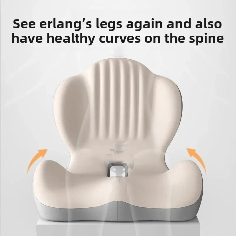 Ergonomic Seat &amp; Backrest Cushion – Coccyx Support and Lumbar Protection for Office Chairs Memory Foam Medicted Pillows Manwatstore