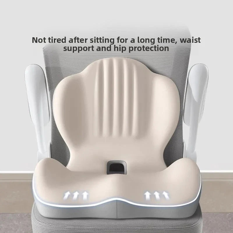 Ergonomic Seat &amp; Backrest Cushion – Coccyx Support and Lumbar Protection for Office Chairs Memory Foam Medicted Pillows Manwatstore