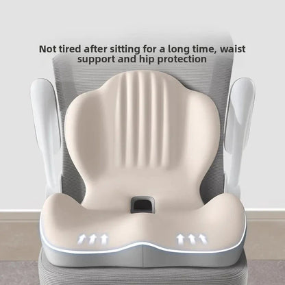 Ergonomic Seat &amp; Backrest Cushion – Coccyx Support and Lumbar Protection for Office Chairs Memory Foam Medicted Pillows Manwatstore