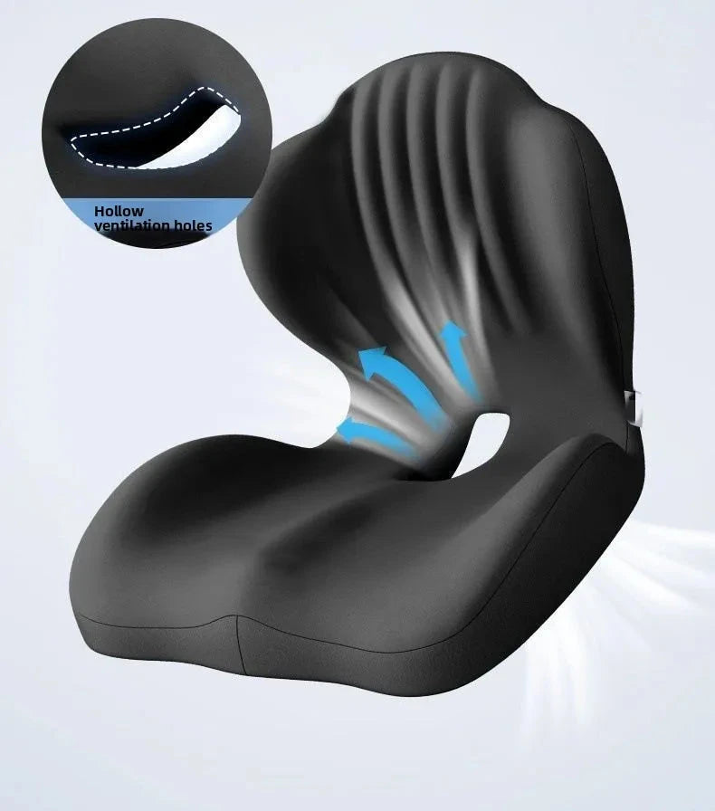 Ergonomic Seat &amp; Backrest Cushion – Coccyx Support and Lumbar Protection for Office Chairs Memory Foam Medicted Pillows Manwatstore