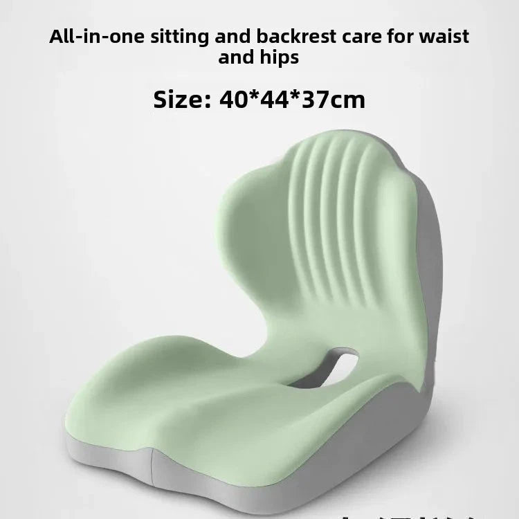 Ergonomic Seat &amp; Backrest Cushion – Coccyx Support and Lumbar Protection for Office Chairs Memory Foam Medicted Pillows Manwatstore