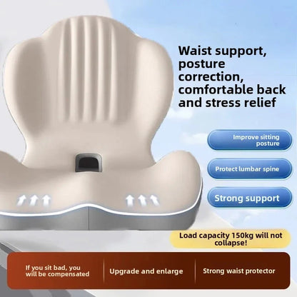 Ergonomic Seat &amp; Backrest Cushion – Coccyx Support and Lumbar Protection for Office Chairs Memory Foam Medicted Pillows Manwatstore