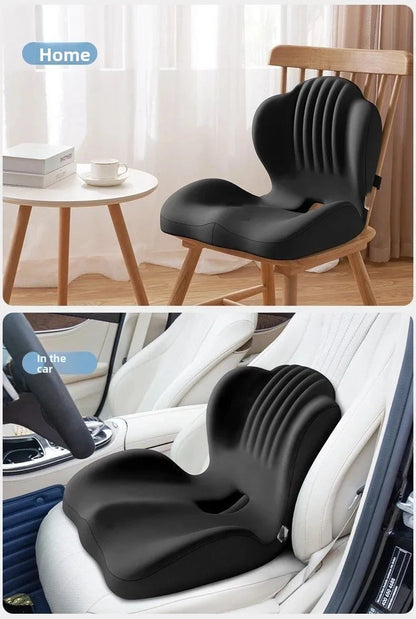Ergonomic Seat &amp; Backrest Cushion – Coccyx Support and Lumbar Protection for Office Chairs Memory Foam Medicted Pillows Manwatstore
