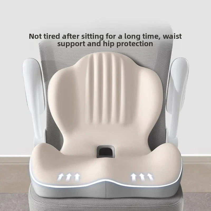 Ergonomic Seat &amp; Backrest Cushion – Coccyx Support and Lumbar Protection for Office Chairs Memory Foam Medicted Pillows Manwatstore