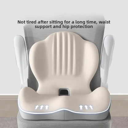 Ergonomic Seat &amp; Backrest Cushion – Coccyx Support and Lumbar Protection for Office Chairs Memory Foam Medicted Pillows Manwatstore