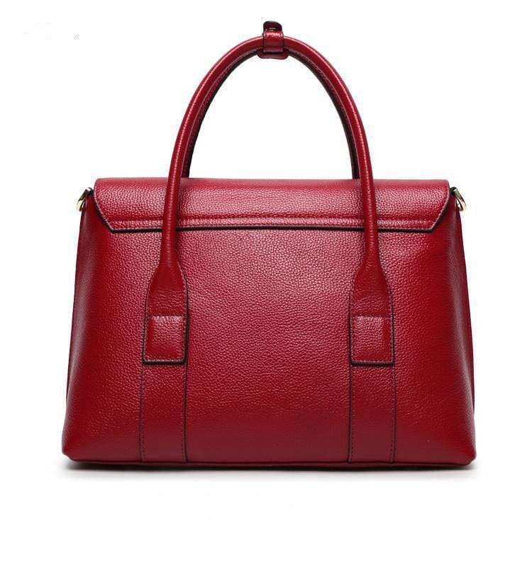 European And American New Leather Handbags, Big Bags, Ladies All-match Handbags, First Layer Cowhide Single Shoulder Messenger Bag 0 Manwatstore