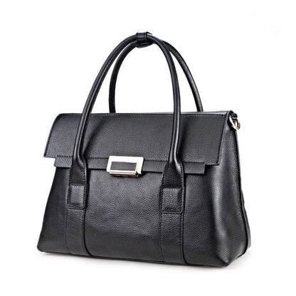 European And American New Leather Handbags, Big Bags, Ladies All-match Handbags, First Layer Cowhide Single Shoulder Messenger Bag 0 Manwatstore