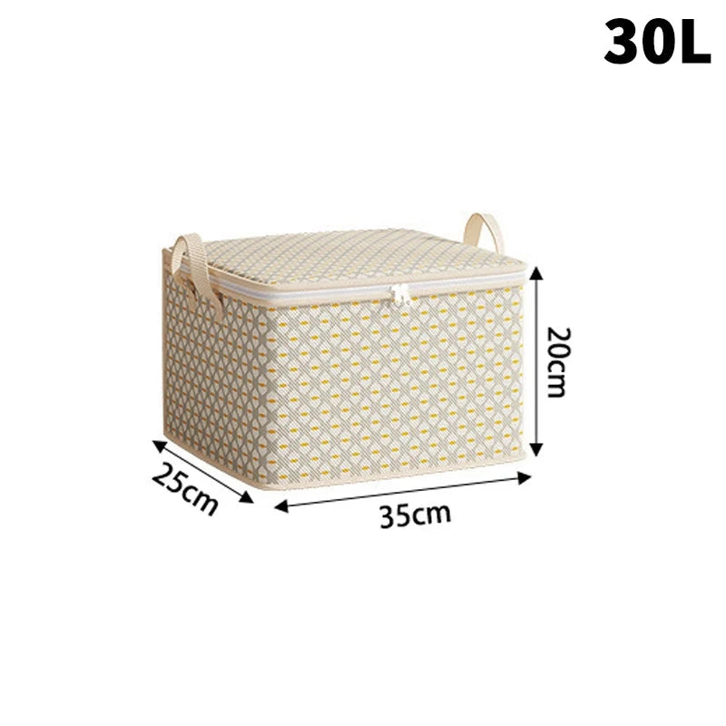 Extra Large Under-Bed Storage Bag - Zippered Multifunctional Organizer for Bedding, Clothes & Seasonal Items,Space-Saving Design Manwatstore