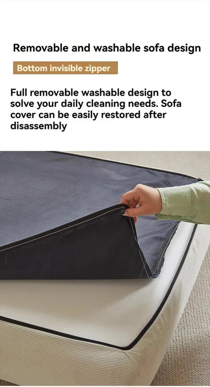 Fabric single sofa, sweet potato sofa bed, small-sized living room folding dual-use tatami, tofu block lazy sofa Manwatstore