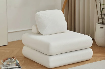 Fabric single sofa, sweet potato sofa bed, small-sized living room folding dual-use tatami, tofu block lazy sofa Manwatstore