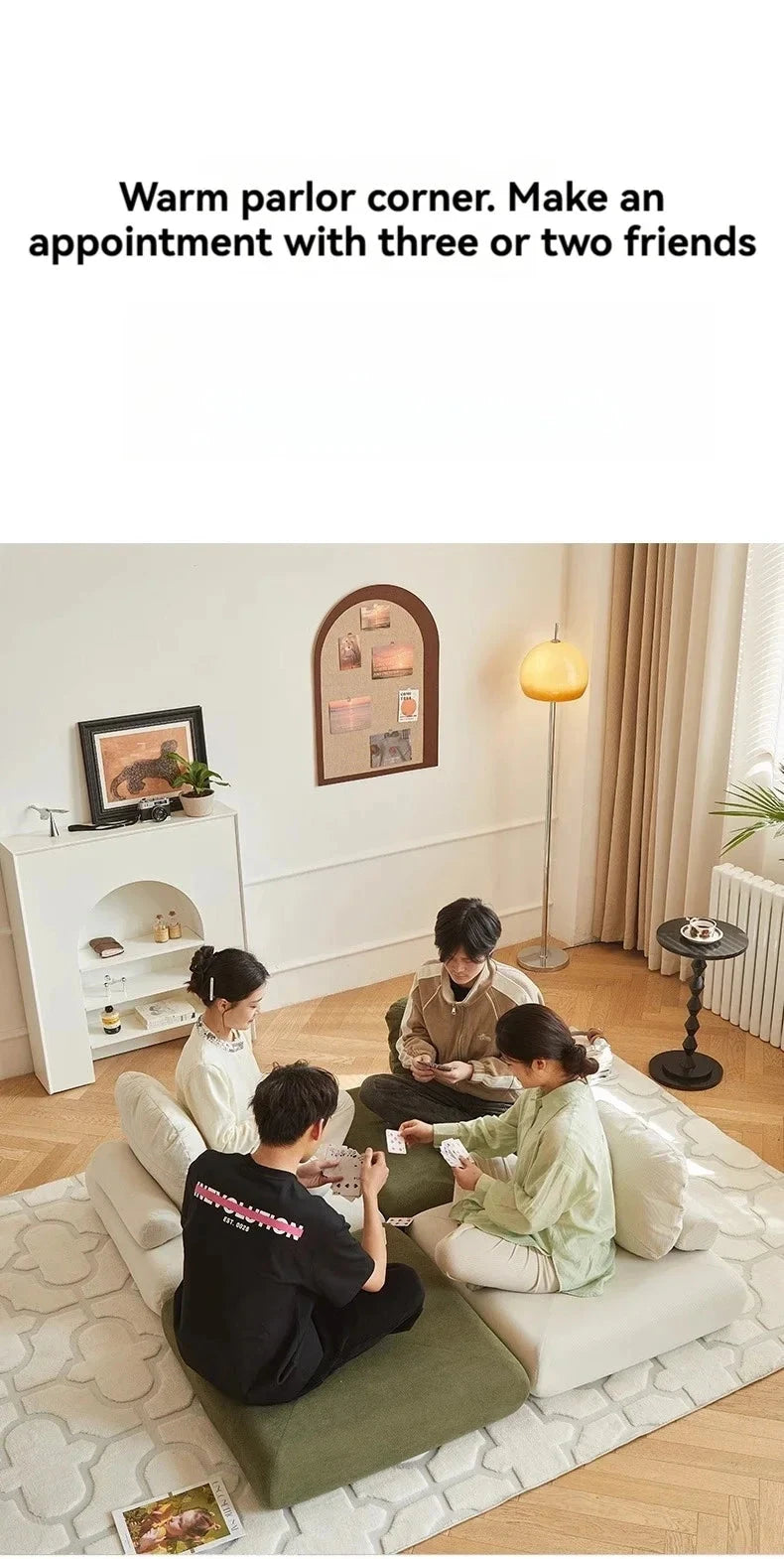 Fabric single sofa, sweet potato sofa bed, small-sized living room folding dual-use tatami, tofu block lazy sofa Manwatstore