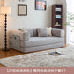 Fabric sofa bed folding dual-purpose free combination module sofa living room simple modern cream style teddy sofa Manwatstore