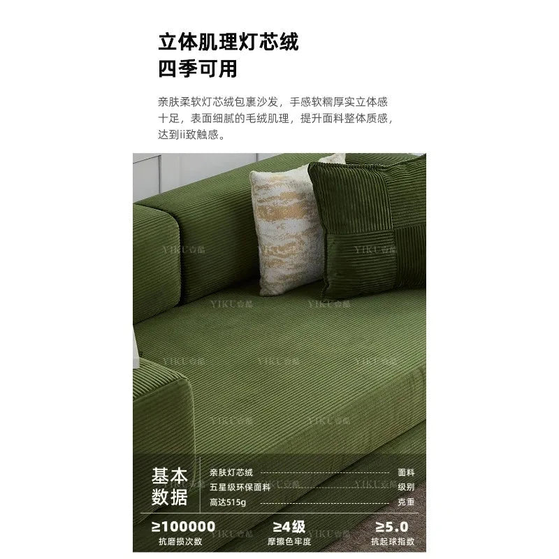 Fabric sofa bed folding dual-purpose free combination module sofa living room simple modern cream style teddy sofa Manwatstore