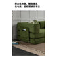 Fabric sofa bed folding dual-purpose free combination module sofa living room simple modern cream style teddy sofa Manwatstore