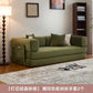 Fabric sofa bed folding dual-purpose free combination module sofa living room simple modern cream style teddy sofa Manwatstore