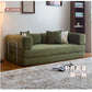 Fabric sofa bed folding dual-purpose free combination module sofa living room simple modern cream style teddy sofa Manwatstore
