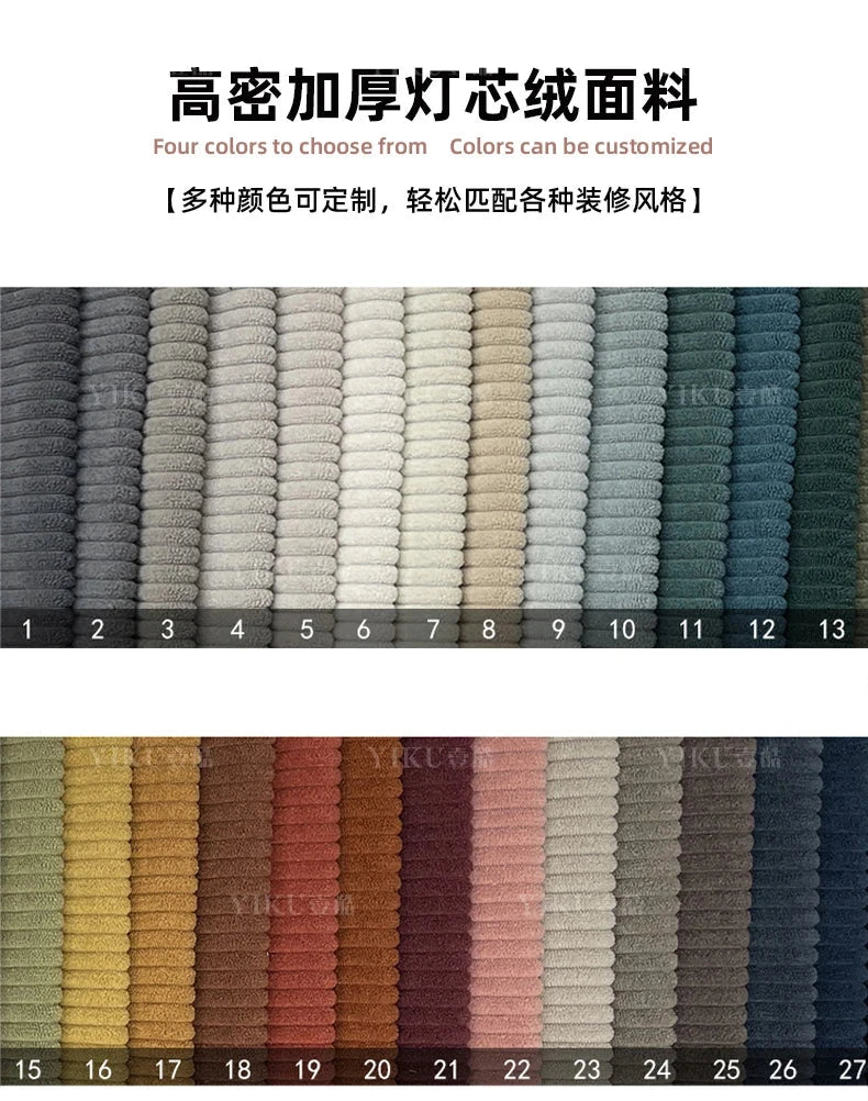 Fabric sofa bed folding dual-purpose free combination module sofa living room simple modern cream style teddy sofa Manwatstore