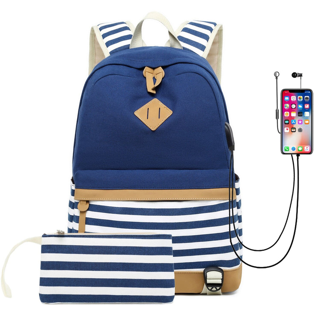 Fashion Korean printed canvas handbags 0 Manwatstore